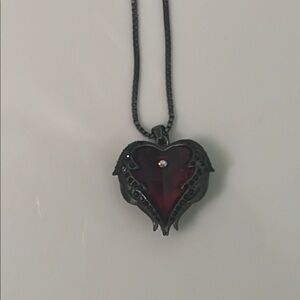 Red Heart Pendant Necklace